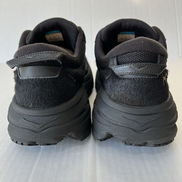 Hoka One One X Engineered Garments Bondi L Black/Cow Hair Athletic Shoes M 14 - Picture 11 of 16